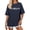 Dark Blue, variant on Japanese Tshirts Women Floral Tokyo Short Sleeve Oversized Crewneck Cotton Graphic Tees Summer Tops for Leisure