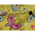 thumbnail image 5 of oneOone Viscose Jersey Yellow Fabric Butterflies Craft Projects Decor Fabric Printed By The Yard 60 Inch Wide-HQ, 5 of 7