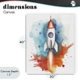 thumbnail image 4 of Stupell Industries Bohemian Rocket Launch Adventure Canvas Art, 30 x 40, by Ray Powers, 4 of 8