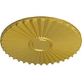 thumbnail image 3 of Ekena Millwork 19 3/4"OD x 1 3/8"P Shakuras Ceiling Medallion (For Canopies up to 5"), Hand-Painted Rich Gold, 3 of 5