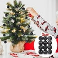 thumbnail image 3 of 24Pcs Christmas Tree Balls Ornaments for Xmas Christmas Tree 30mm/1.18" Shatterproof Christmas Tree Decorations Hanging Ball for Holiday Wedding Party Christmas Decorations Clearance Black, 3 of 4