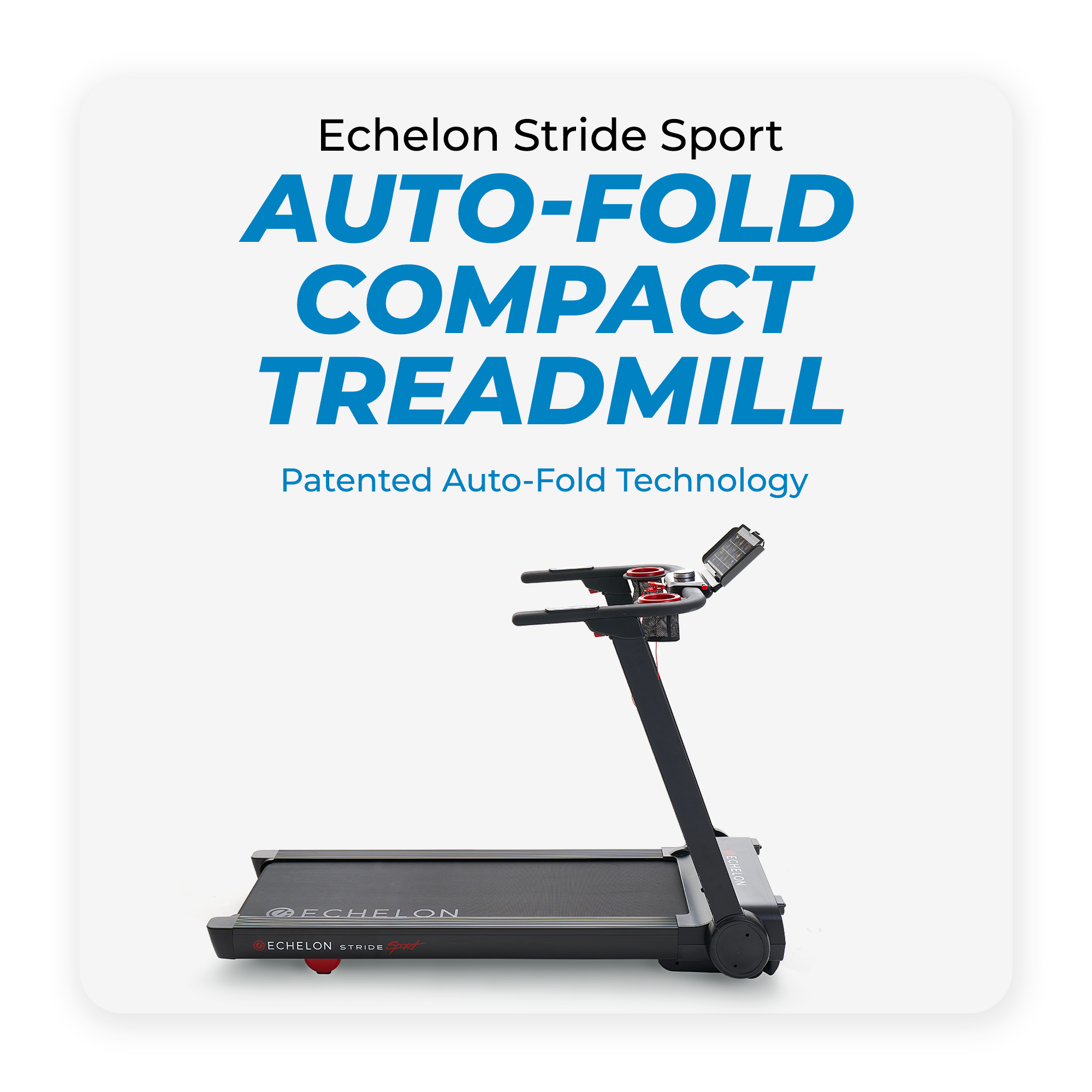 Echelon Stride Sport Auto-Fold Compact Treadmill with 12 Levels of Incline + 30-Day Free Membership - image 3 of 8