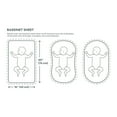 thumbnail image 3 of Mushie Extra Soft Cotton Muslin Bassinet Sheet - Tradewinds, 3 of 4