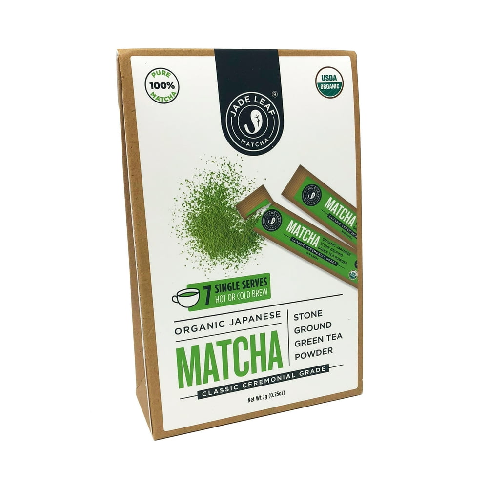 Jade Leaf Matcha, Organic Japanese Ceremonial Matcha Sticks, Powdered