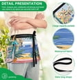 thumbnail image 4 of Yayeee Waist Apron with Pockets for Cooking Waterproof Half Server Aprons, Seaside Leaves, 4 of 7