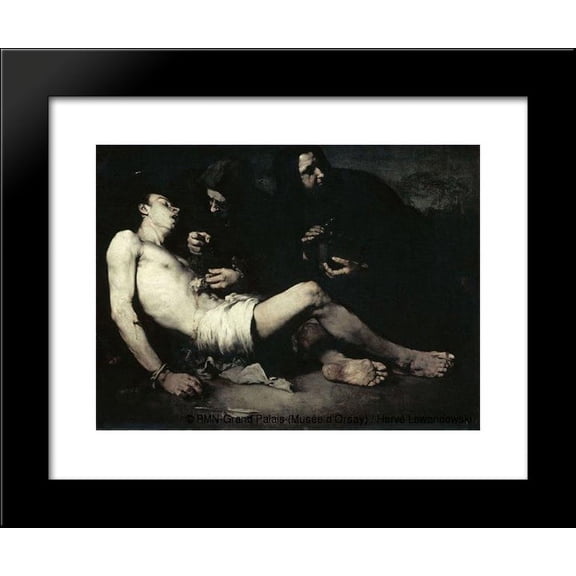 The Martyrdom of St Sebastian 20x24 Framed Art Print by Ribot, Theodule
