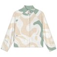 thumbnail image 4 of Jackets for Women Winter Coat Jackets Flannel Stand Collar Jacket(Abstract Pastel Wavy Design Background,Size:S-4XL), 4 of 7