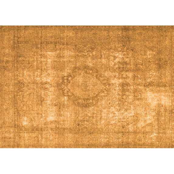 Ahgly Company Indoor Rectangle Persian Orange Traditional Area Rugs, 5' x 8'