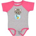 thumbnail image 3 of Inktastic Cute Cat, Little Cat, Kitty, Kitten, Fish Bowl Girls Baby Bodysuit, 3 of 5