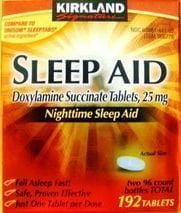 Kirkland Signature Nighttime Sleep Aid (Doxylamine Succinate 25 mg), 192 Tablets Personal Healthcare / Health Care