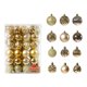 thumbnail image 1 of 48 piezas de Adornos colgantes para árboles de Navidad Gloria Dorado 6 cm 4 cm colgante, 1 of 9