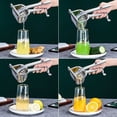 thumbnail image 3 of Exprimidor de limón de acero inoxidable real, exprimidor de cítricos, prensa manual de alta resistencia, extractor de jugo, prensador de naranja, lima y pomelo, 3 of 4