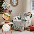 thumbnail image 5 of WEGFTDUOP Christmas Print Blanket Comfortable And Soft Flannel Blanket Merry Christmas Blanket Suitable For Bedroom Sofa Christmas Decoration 130X100cm Blankets And Throws, Bed Blankets, 5 of 7