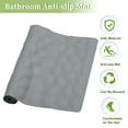 thumbnail image 4 of Unique Bargains Nonslip Bathtub Mat Bathtub Shower Mat Bath Mat with Suction Cups 31.50"x15.75" Grey, 4 of 7