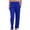 Dark Blue, variant on Men's Full Zipper Jogging Pants - Tearing Design, Loose Fit, Polyester - Casual/Sportswear - M-XXXL
