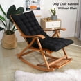 thumbnail image 6 of A Long-Sized Plush Rocking Chair Cushion (Chair Not Included) - Luxurious Patio And Home Lounge Chair Pad - Thick, Soft, And Worry-Free Bliss for a Little Nap, Suitable for Office, Balcony, 6 of 8