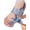 Grey — Blue Button, variant on AlignToe Pro V2 Adjustable Bunion Corrector Toe Straightener - Big Toe Pain Relief Support Splint for Men Women, One Size Fits All, Breathable Comfort