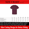 thumbnail image 2 of Gildan Ultra Cotton Short Sleeve T-Shirt for Men, Rib Collar Casual Maroon Tee, 9 Pack, Size S, 2 of 5