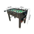 thumbnail image 4 of KICK Quad 48″ 4-in-1 Multi Game Table (Brown) - Foosball, Billiards/Pool, Glide Hockey and Table Tennis, 4 of 10