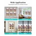 thumbnail image 6 of Window Privacy Film American Flag Stained Glass Window Film Decorative Sun Block Window Cover Vintage Daisy Flower Farmhouse Sfyle Window Clings Static Adhesive Sticker for Bathroom 23.6"x78.7", 6 of 7