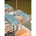 thumbnail image 2 of Outdoor Tablecloth with Umbrella Hole for Patio/Picnic/Party/Camping, Coastal Jellyfish Waterproof Table Cloth Square Cover Washable, Summer Coral Ocean Vintage Wood (60"x 60"), 2 of 8