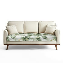 Renewold Monstera Palm Leaf Flower Sofa Seat Slipcover Stretch Sofa Cushion Protector Cover Individual Couch Slipcover Sofa Cover Replacement for Home Decoration, L