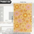 thumbnail image 3 of SCRAWLGOD Daisy Flower Print Pink Yellow 2 Piece Sofa Headrest Covers PU Leather Non-Slip Couch Chair Head Protector Easy Care Headrest Cover for Recliner Chair 17 x 27 Inches, 3 of 7