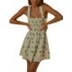 thumbnail image 2 of Txlixc Vestido Sin Mangas Sin Espalda Para Mujer, Estampado De Flores Plisado Vendajes De Amarre Verano Casual Corte Suelto Corto De Una Pieza Txlixc  Moda, 2 of 5