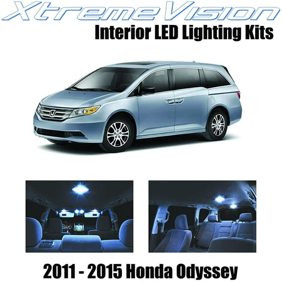 XtremeVision Interior LED for Honda Odyssey 2011-2015 10 pcs Cool White Interior LED Kit   Installation Tool