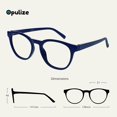 thumbnail image 2 of OPULIZE Lunettes de Lecture Unisexes Lumière Bleue 2 Pack, 2 of 6