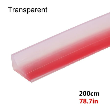 

Bendable Bathroom Accessories Flood Barrier Shower Dam Silicone Self-Adhesive Water Stopper Door Bottom Sealing Strip Water Retaining Strip TRANSPARENT 200CM