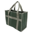 thumbnail image 2 of Wide Mouth Tool Bag, Waterproof OD Green  Tool Storage Bag, Durable Multi Functional Large Capacity Handbag, Electrician Hardware Tool Organizer Case For Wrench, Plier, Nails, 2 of 8