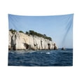 thumbnail image 1 of France Tapestry, Aerial Landscape Image of Cassis Bay and Sea in French Riviera Art Illustration, Fabric Wall Hanging Decor for Bedroom Living Room Dorm, 2 Sizes, Multicolor, by Ambesonne, 1 of 1