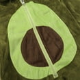 thumbnail image 5 of JYYYBF Infant Toddler Baby Girls Boys Avocado Shaped Romper Hooded Long Sleeve Zipper Closure Casual Bodysuit Playsuit, 5 of 6
