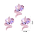 thumbnail image 6 of dianhelloya Diy Manicure Supplies 3pcs Snake Around 3d Heart Faux Crystal Charms Nail Art Rhinestones Nail Decorations for Manicure Supplies Phone Case Decoration, 6 of 8