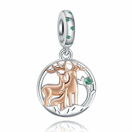 925 Sterling Silver Charm for Bracelets Beer Family Pendant Charm Women Bracelet Charm