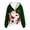 Dark Green, variant on Luvior Women Zip Up Hoodie Christmas Tree Print Novelty Hooded Sweatshirt Casual Coat Dark Green XXXXL