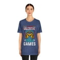 thumbnail image 2 of Mens V is For Video Games Funny Saying Valentines Day Shirt Tee T-Shirt, 2 of 6