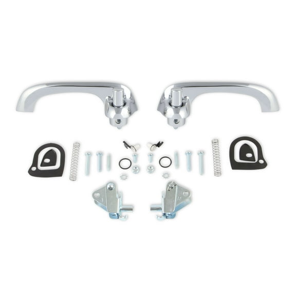 Scott Drake C4DZ-6222404/5P Show-Quality Door Handles Polished Chrome