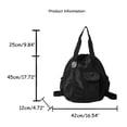 thumbnail image 5 of ibiyuan School Bag for High School University for Ages 6th 7th 10th 12th Minimalist Large Capacity Shoulder Carryall Multifunctional for Daily Work Business Travel, 5 of 7