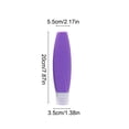 thumbnail image 3 of 150ml Silicone Travel Bottles Set Portable Refillable Containers For Shampoo Cosmetics Travel Storage, 3 of 6