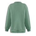 thumbnail image 4 of QASIEATN Hoodies for Graceful Women Fashion, Long Sleeve Tops Quarter Zip Pullover Drop Shoulder Sweatshirts Fall Trendy Outfits Vintage Solid Color Clothes, Womens Fall Tops, 4 of 6