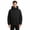 Black, variant on StSilkitty Rain Jacket for Men Windbreaker Waterproof Long Sleeve Zip up Hiking Camping Hooded Jacket Coat with Pockets