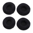 thumbnail image 2 of Almohadillas para la oreja de reemplazo de 4 paquetes, cojines de Terciopelo Suave y Espuma de Espuma, Auriculares para YH100 ATH WS70 ATH WS99 ATH WS77 MDR V55 MDR V500DJ, 2 of 7