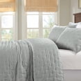 thumbnail image 6 of Mocaletto Reversible Quilts Set Queen Size, 3 Piece Gray Quilt with Pillow Shams, Lightweight Soft All Season Coverlet For Bedroom,Hotel &Gift, 6 of 9