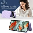 thumbnail image 5 of Dteck for Google Pixel 9 Pro XL Case PU Leather Wallet with Card Holder, Flip Cover Kickstand Magnetic Closure Shockproof Heavy Duty Hard Protective Case, Purple, 5 of 7