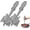 Gray, variant on Hamburger Grinder, Meat Chopper, Premium Heat Resistant Smasher for Ground Beef, Nylon Potato Mix Tool, Burger Grinder, Meat & Poultry Tenderizers