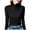 Black, variant on Double Side Warm Women Underwear Top Bottom Shirt Workout Tops T Shirts, Size XL