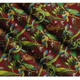 thumbnail image 3 of Soimoi Cotton Cambric Fabric Branches,Parrot & Leopard Jungle Print Fabric by The Yard 42 Inch Wide, 3 of 7