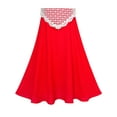 thumbnail image 5 of Girls Dress 2-in-1 Red Lace Chiffon Bridesmaid Wedding Party 12 Years, 5 of 6